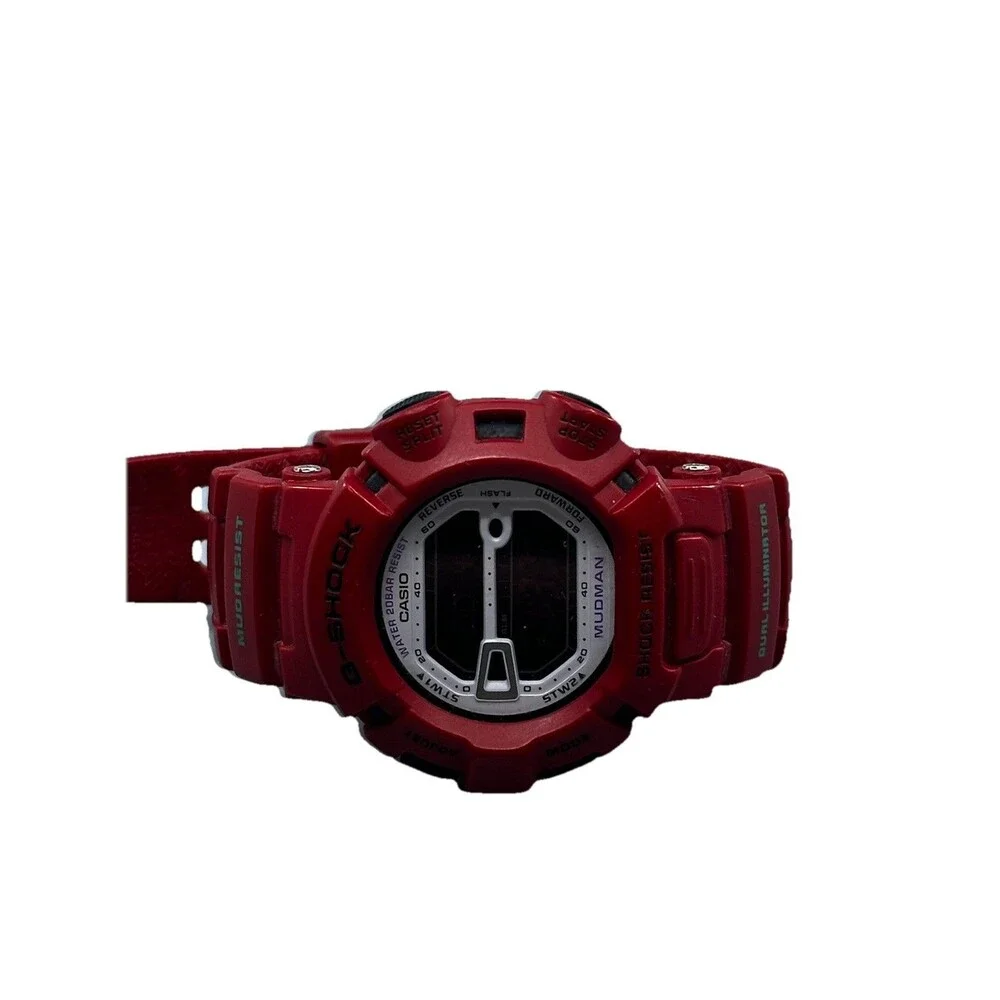 Casio G-Shock Mudman Red G-9000MX Men's Watch White W/ New battery